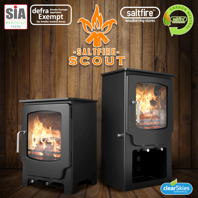 Scout Saltfire Tall Wood-Burner